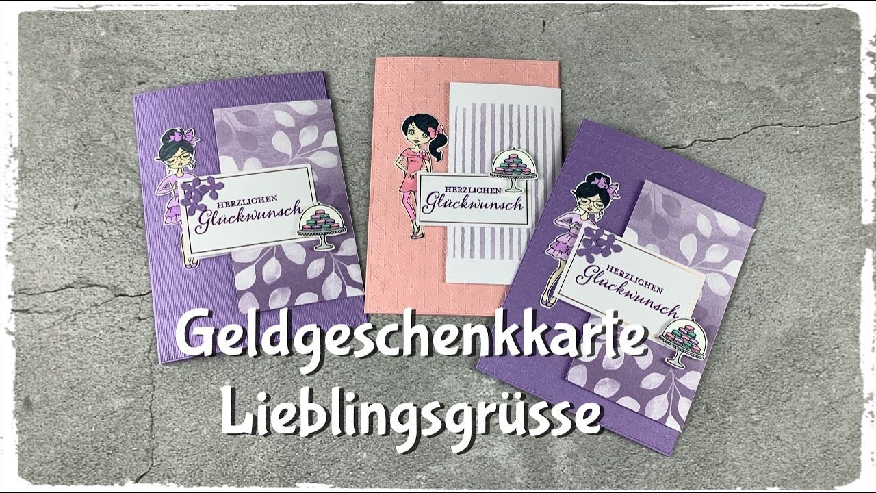 Geldgeschenkkarte Lieblingsgrüsse - Komplett Kartenset Lieblingsgrüsse - Stampin´Up!