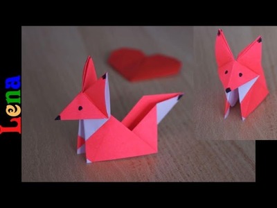 Origami Fuchs basteln aus Papier ???? Paper origami fox diy  ????Лиса из бумаги своими руками
