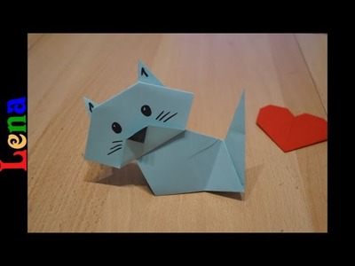 Origami Katze basteln aus Papier ???? Paper origami cat diy ???? кошка из бумаги своими руками