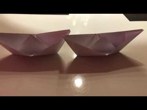 Papierschiffe basteln und bemalen. Eine schöne Regatta starten. Wer hat das schnellste Schiff.