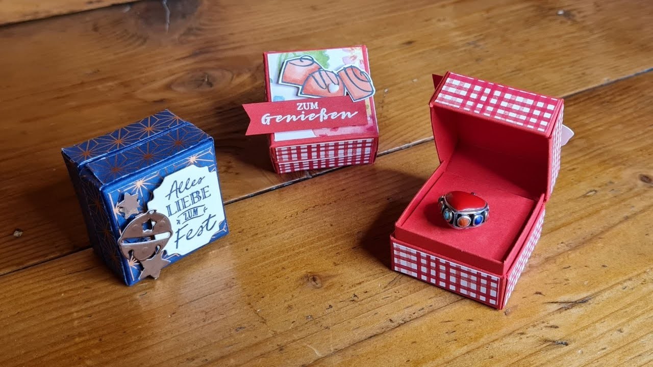 Schmuckverpackung - kleine Box mit Stampin' UP!