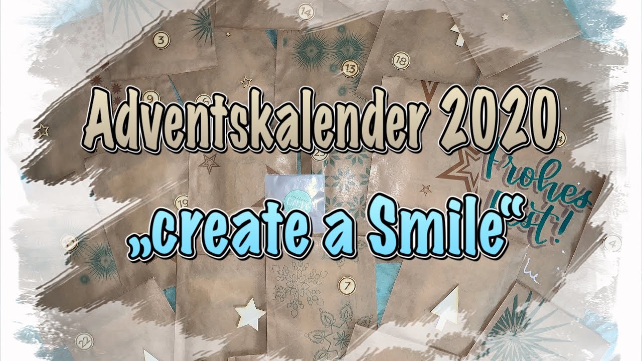 Adventskalender 2020 von Create a Smile Unboxing was war drin? Scrapbook basteln mit Papier DIY