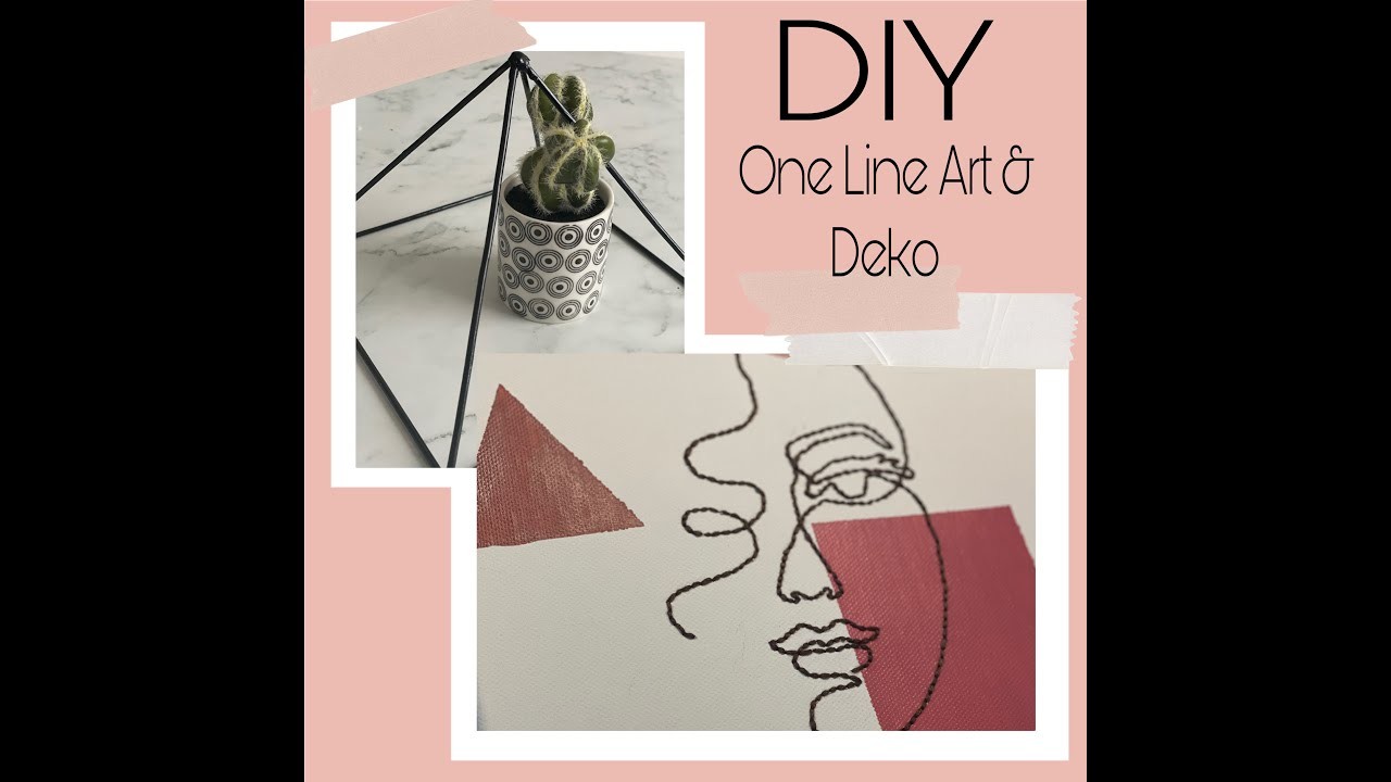 DIY One Line Art I Eine Linie I Deko
