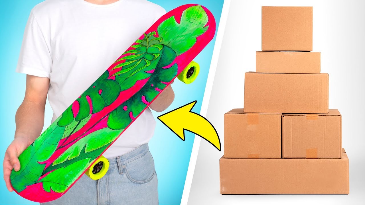 Großartiges DIY-Skateboard aus Pappe ???? ❤️