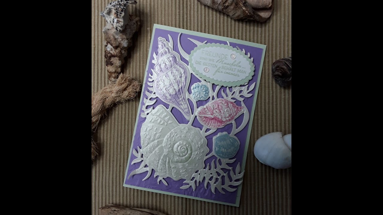 Karte mit Anleitung zur Produktreihe "Sand und Meer"