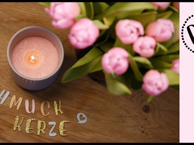 Schmuckkerze selber machen - Kerze mit Schmuck für Muttertag - Geschenkidee DIY Kerze