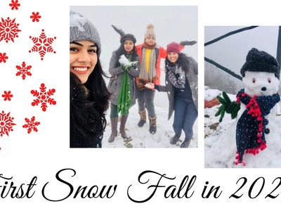 Season’s First Snow Fall in 2021 l How to build a cute Snow man in this winter l Enjoyment lCreative