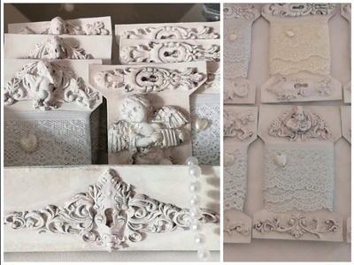 Upcycling Idee Spitzenbordüren Aufbewahrung