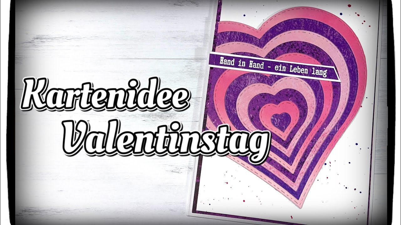 Valentinstag#1 Tutorial.Anleitung, Kartenidee, Cardmaking, Karte basteln, basteln mit papier, DIY