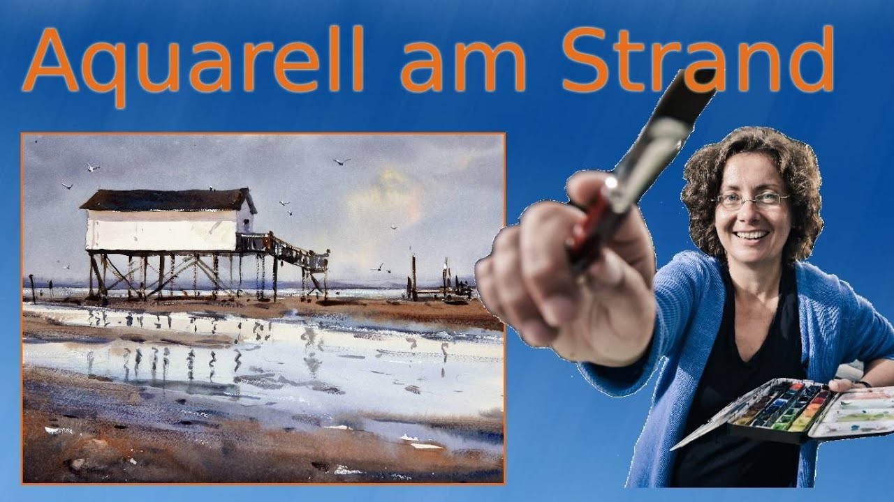 Aquarell am Strand