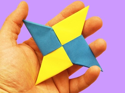 Basteln mit Papier: Ninja Stern aus Papier basteln - Bastelideen