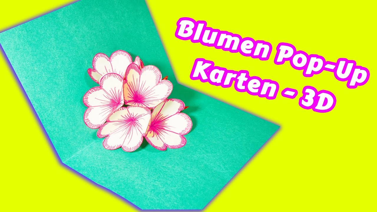 Basteln: Pop-Up Karten basteln mit Papier. Geschenke: Bastelideen & Geschenkideen ????