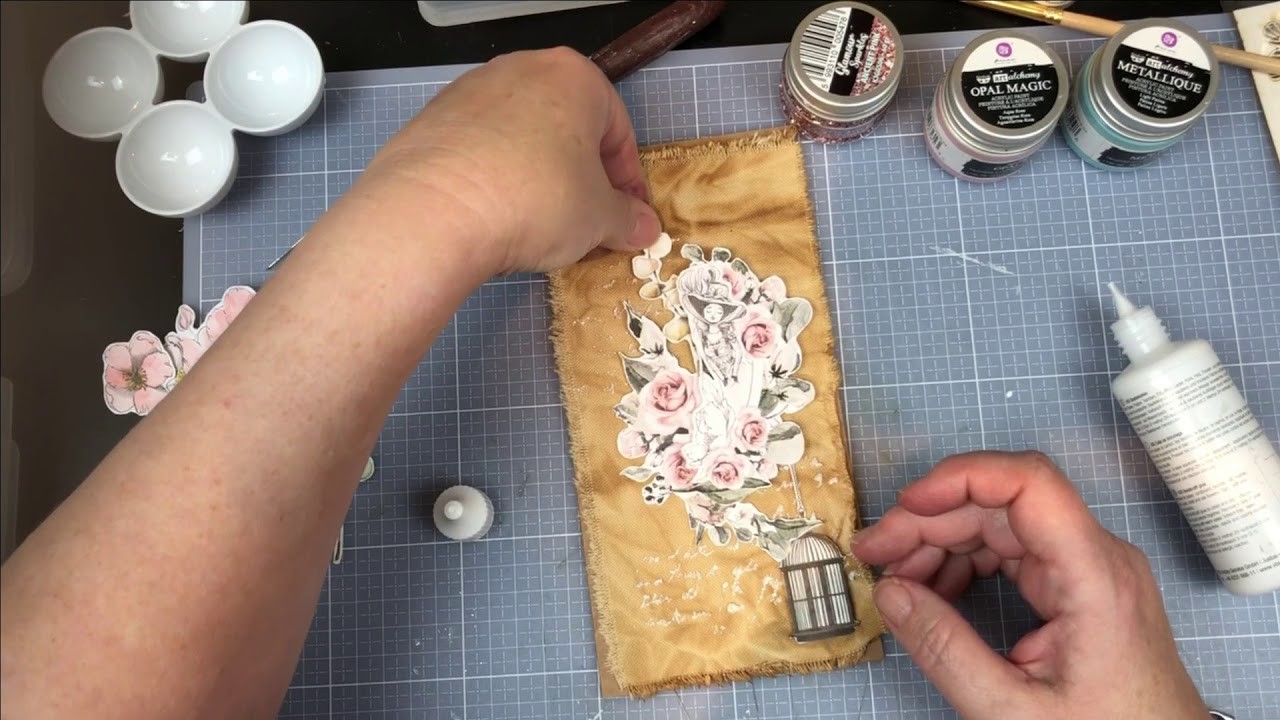 #Bastelspaß mit Bine Beitrag.Januar Vintagekarte