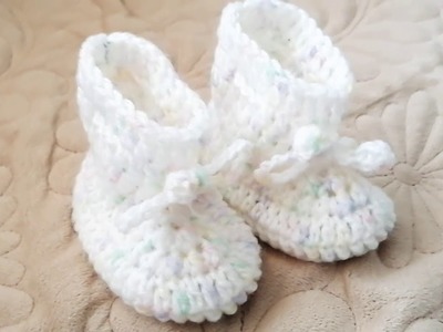 Crochet Baby booties (häkeln baby schuhe)