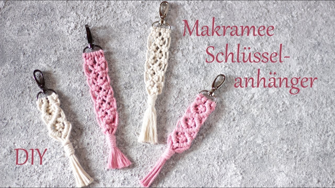 DIY | Makramee Schlüsselanhänger | Schritt für Schritt Anleitung | Geschenkidee | Just Deko