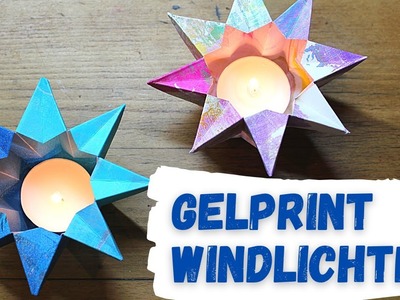 GelPrint-Papier verwenden - Windlichter falten