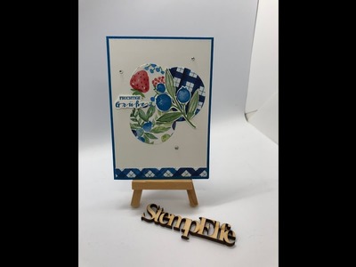 Kartensketch mit dem Stempelset Fruchtige Grüße. + Gewinnspiel. Stampin' up!