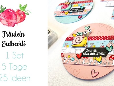 Kreiskarte mit der Schneckenpost von Stampin' Up!