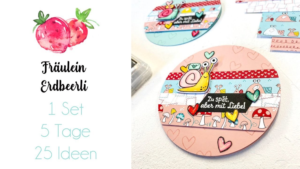 Kreiskarte mit der Schneckenpost von Stampin' Up!