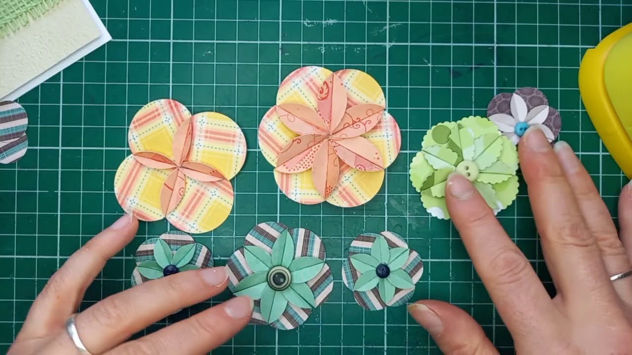 Schnelle Papier - Blumen aus Kreisen