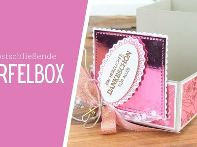 Selbstschließende Würfelbox | Für immer im Herzen & Gestanzte Grüße | Verpackung