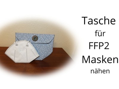 Tasche für FFP2 Masken , richtig gefaltet mit nur 4 Nähten nähen