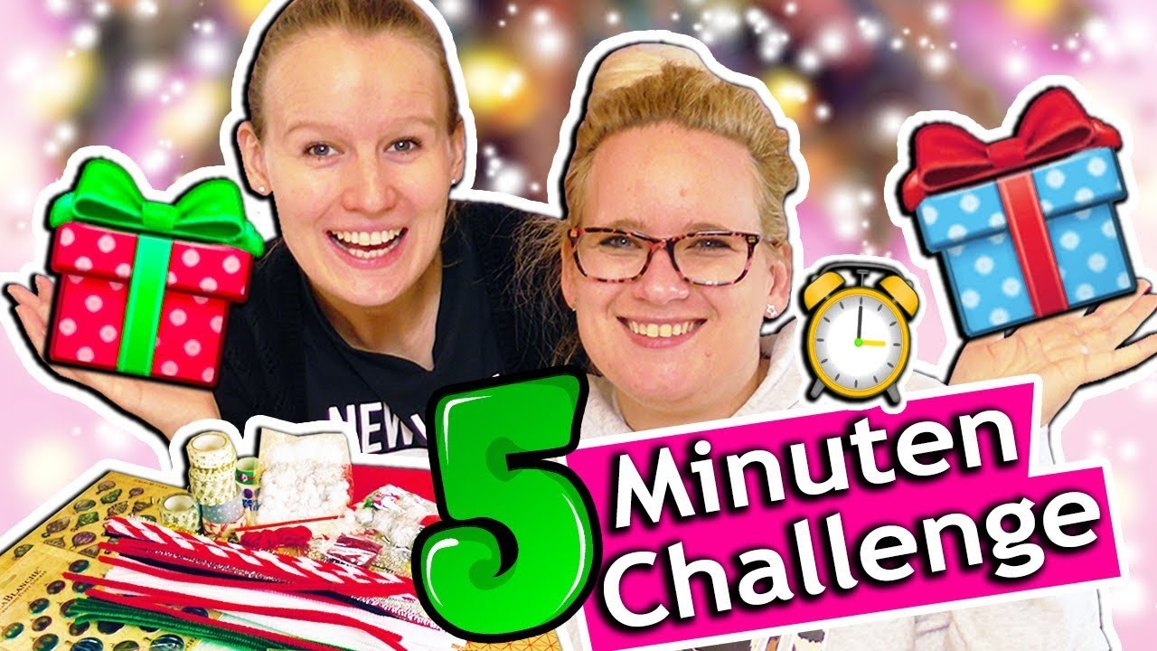 5 MINUTEN BASTEL CHALLENGE Schnelle Geschenkideen in 5 Minuten | DIY Wichtel- & Weihnachtsgeschenke