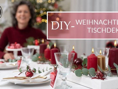 6 WEIHNACHTS DIY-IDEEN | weihnachtliche Tischdeko | Weihnachtstafel dekorieren | GEWINNSPIEL