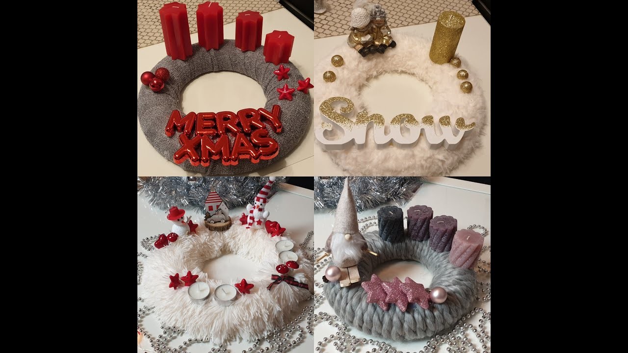 ADVENTSKRANZ DIY  selber machen I Weihnachtsdeko Trend 2019 I Adventsdeko Tipps
