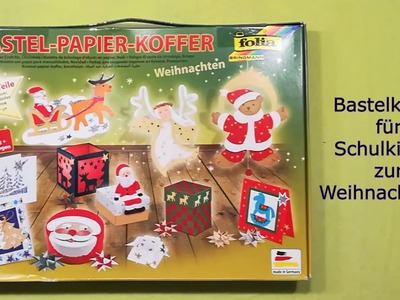 Bastel-Papier-Koffer „Weihnachten“ von folia paper.Bringmann (unboxing video)