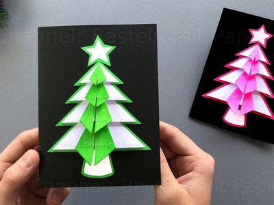 Basteln für Weihnachten: Weihnachtskarten mit Papier als Weihnachtsgeschenke selber machen ????