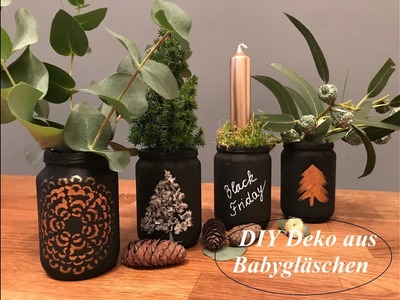 Black Friday und die passende Vorweihnachts-Deko dafür. DIY und Upcycling mit Babygläschen