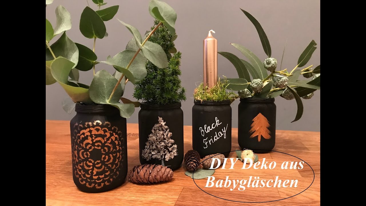 Black Friday und die passende Vorweihnachts-Deko dafür. DIY und Upcycling mit Babygläschen