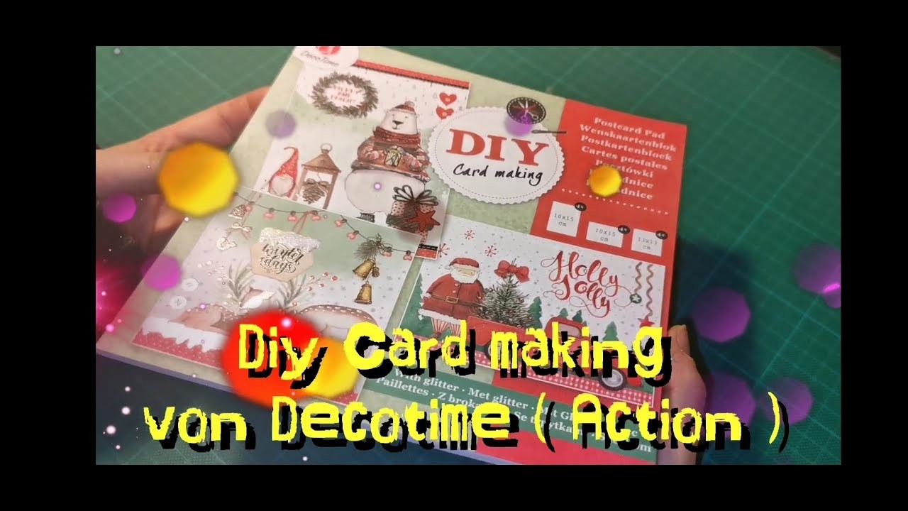 Diy Card making von ACTION  ! Ich bastel 2 einfache und schnelle Karten  !  Watch me Craft  !