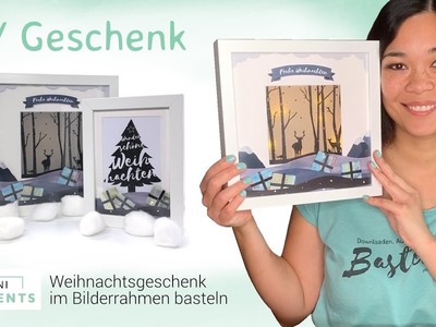 DIY Weihnachtsgeschenk im Bilderrahmen selber machen | Weihnachten Geschenkidee | mini-presents.com