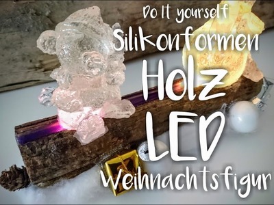 Gießharz Weihnachtsdeko DIY Tutorial Resin Christmasdeco Silikonform DIY #saraatwork #höppnerdesign
