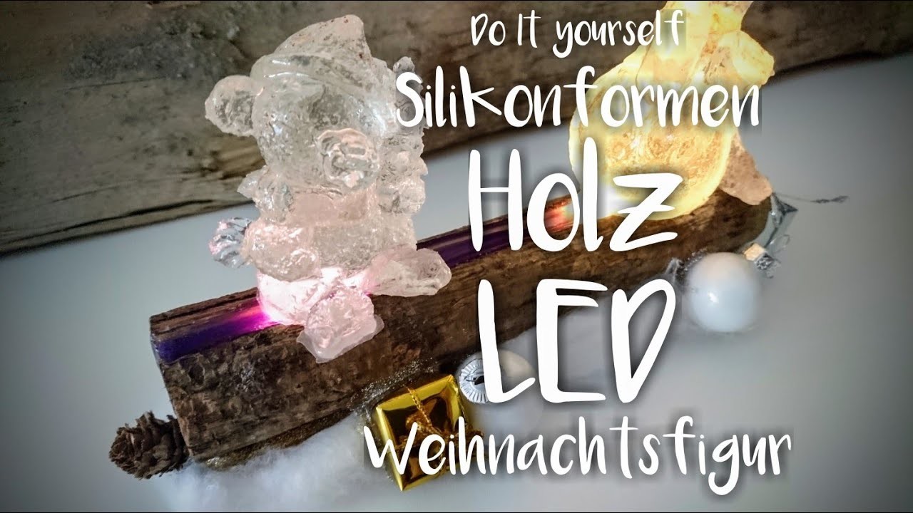 Gießharz Weihnachtsdeko DIY Tutorial Resin Christmasdeco Silikonform DIY #saraatwork #höppnerdesign