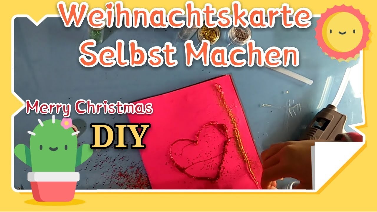 Merry Christmas????Card DIY! Weihnachtskarte Selbst Machen!