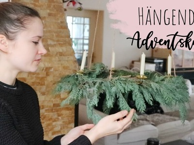 Natürlicher Adventskranz. DIY Weihnachts Deko Tutorial