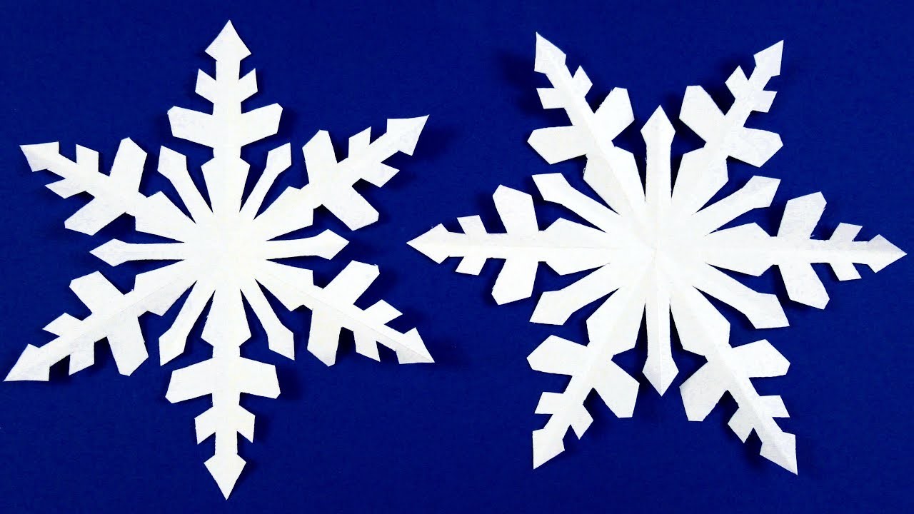 Schneeflocken basteln mit Papier fur Weihnachten ? DIY Sterne Bastelideen - Deko Weihnachtsbasteln