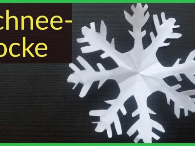 Schneeflocken basteln mit Papier für Weihnachten ❄ DIY Sterne Bastelideen - Deko Weihnachtsbasteln