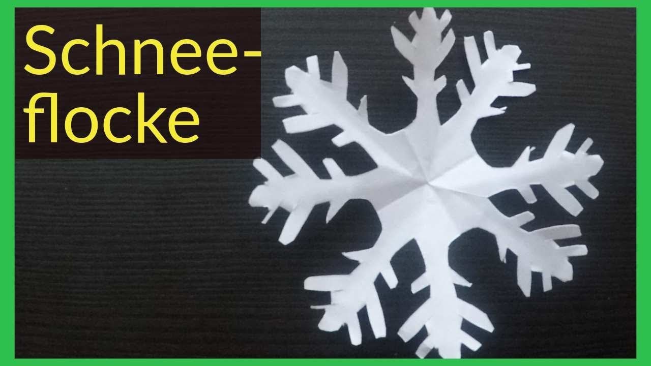 Schneeflocken basteln mit Papier für Weihnachten ❄ DIY Sterne Bastelideen - Deko Weihnachtsbasteln