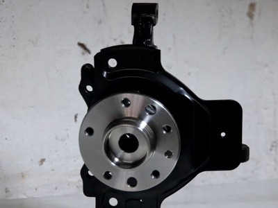 Stop motion car mechanic  wheel bearing change