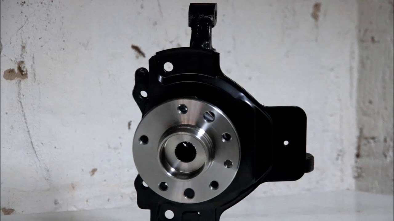 Stop motion car mechanic  wheel bearing change