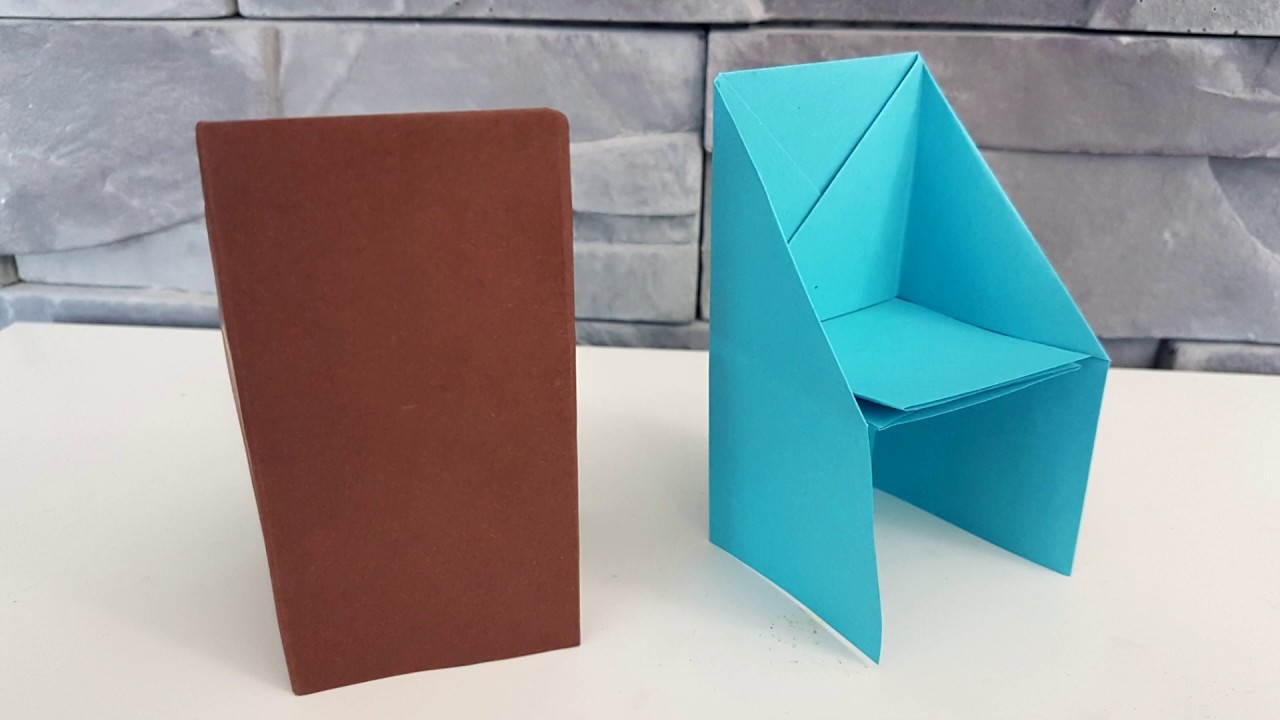 STUHL Origami | Origami einfach falten, DIY | Faltanleitung