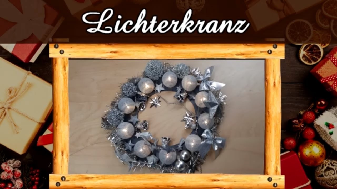 Türchen Nr. 2 | Wir basteln einen Weihnachts-Lichterkranz | Weihnachtsbasteln | Weihnachts-Deko DIY