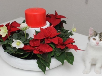 Weihnachtlicher Kerzenständer,Dekoration.DIY Christmas candlestick,decoration