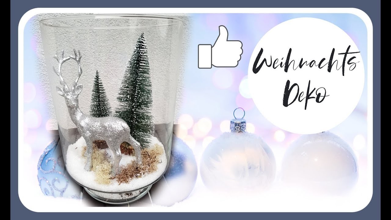 WEIHNACHTSDEKO im Glas selber machen - Tischdeko Weihnachten DIY Deko Idee KatisweltTV