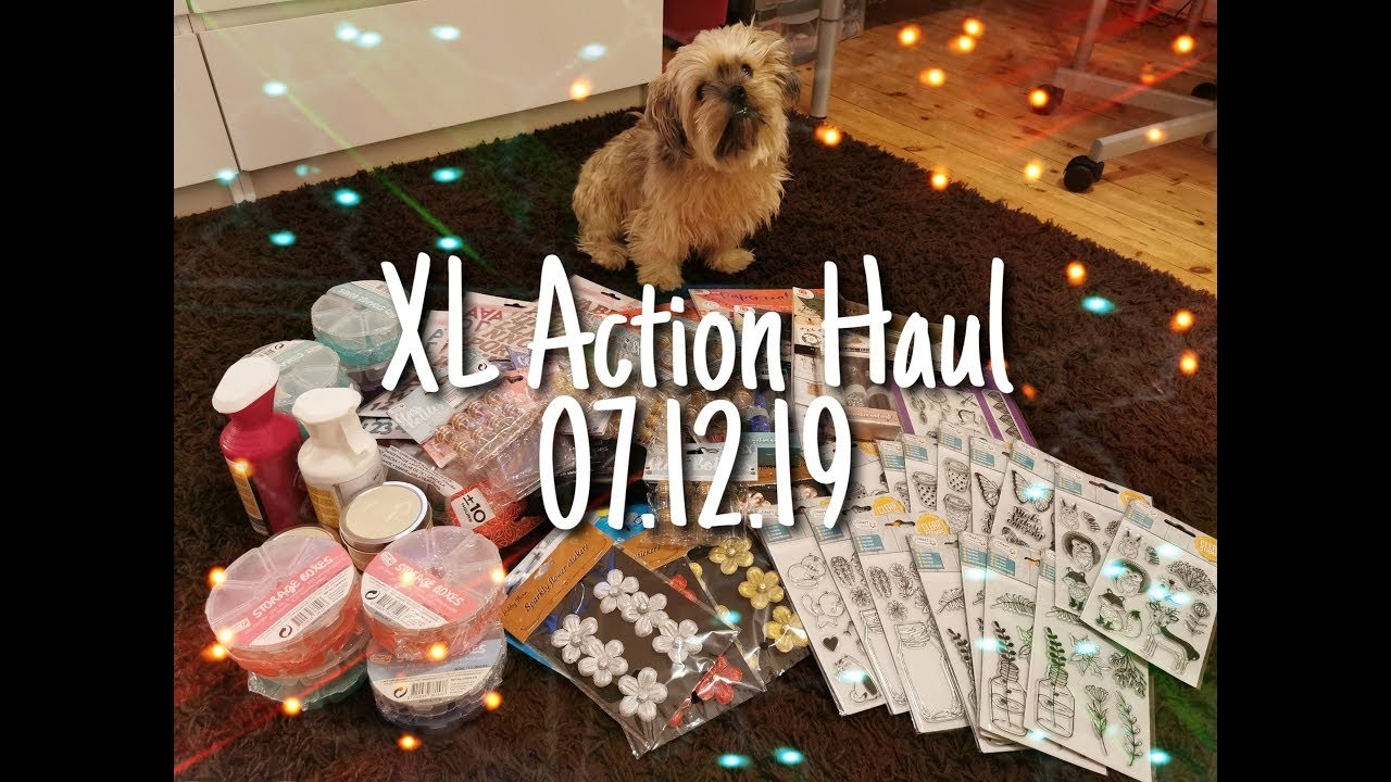 XL Action HAUL,  07.12.19 { NEUE Clear Stamps,  NEUE Glass Bottles, Paper Craft Sets etc. }