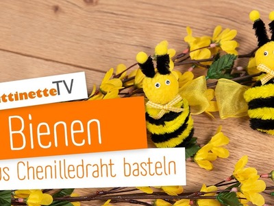 Bienen aus Chenilledraht basteln | buttinette TV [DIY]